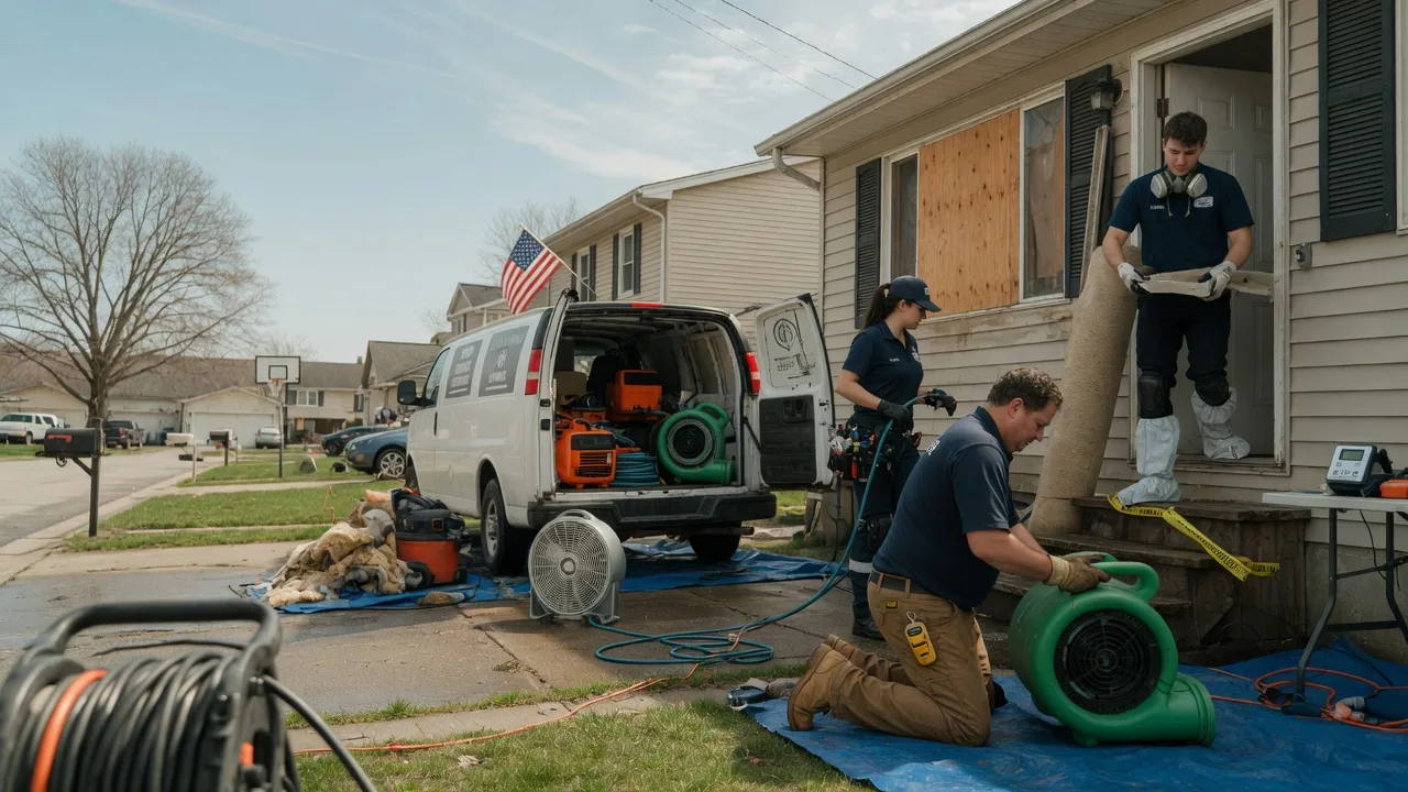 Water Damage Restoration in South English, IA near me